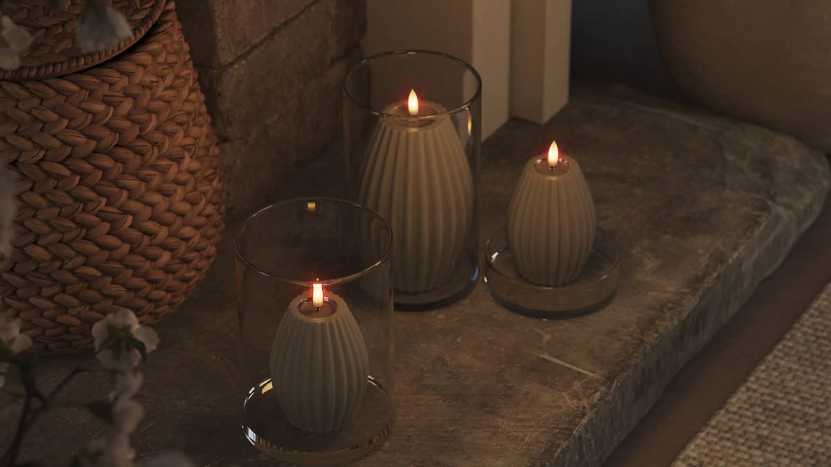 LED Rilleljus Med naturtro LED flamma