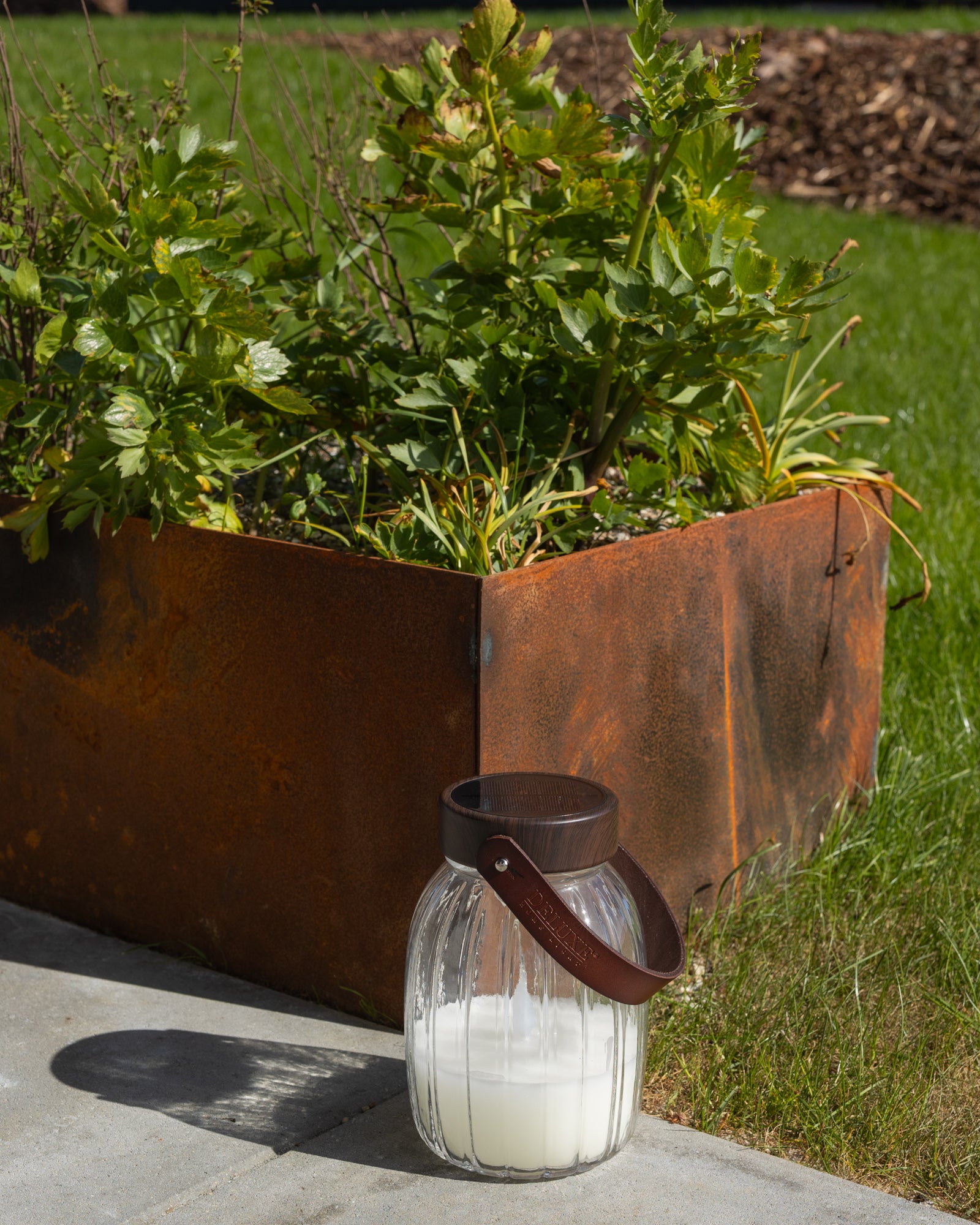 Deluxe Homeart Lanterna LED de vidro 17cm Lanternas LED 3