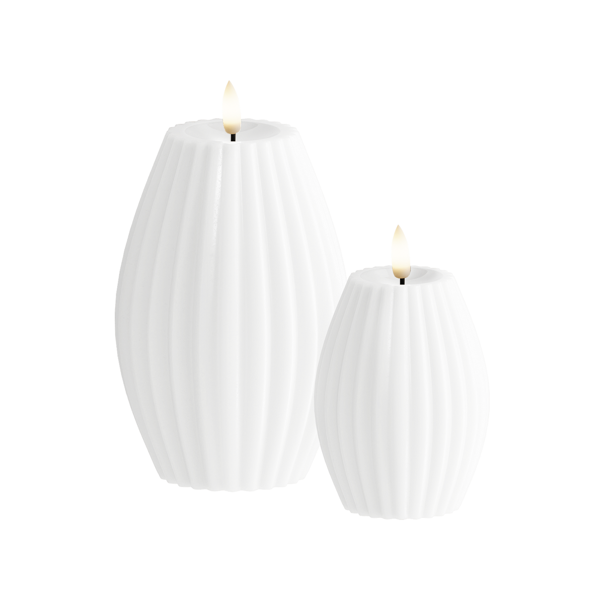 LED soonvalgusti 2 tk, Ø 7,5 x 10 + Ø 10 x 15 cm Valge