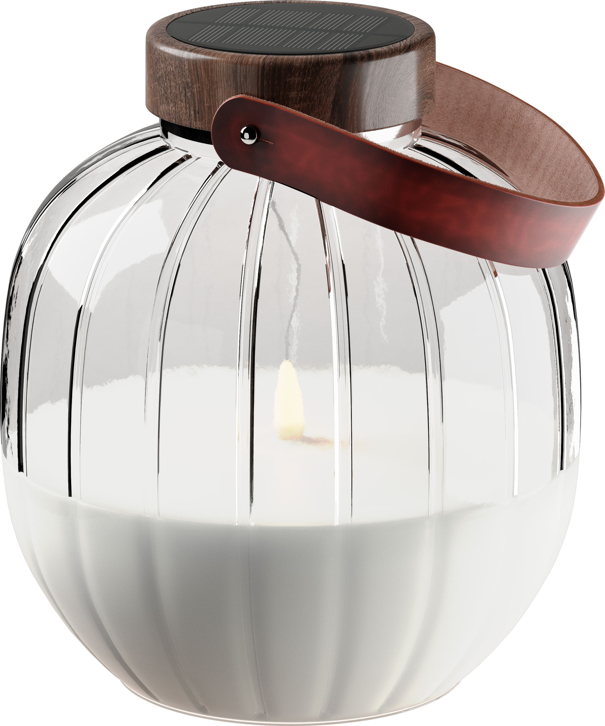 Deluxe Homeart Lanterna LED de vidro 20cm Lanternas LED 6