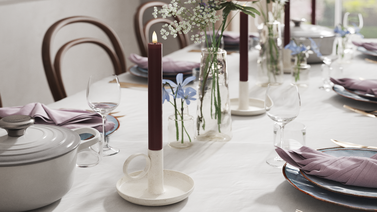 Naturlig tro LED Kronelys med Wetlook ™ Design