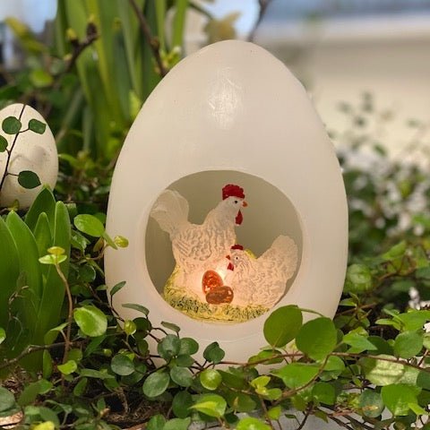 Påskägg öppnas in Vit Deluxe Homeart 1