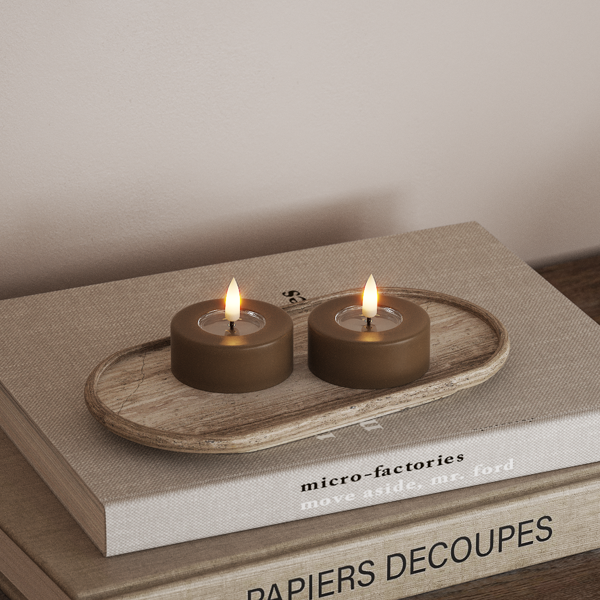 Deluxe Homeart Ρεσώ LED Jumbo 2 τεμ. Μεγάλο Καραμέλα Φωτάκι τσαγιού LED jumbo 3