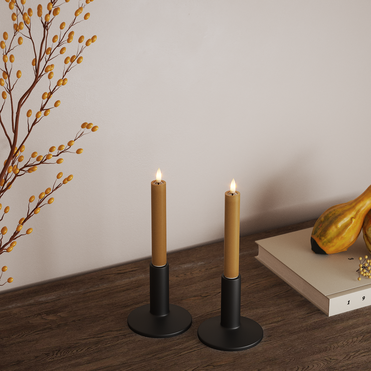 Deluxe Homeart Korunka LED 2 ks, Ø 2 x 15 cm Kariová LED korunkové světlo 3