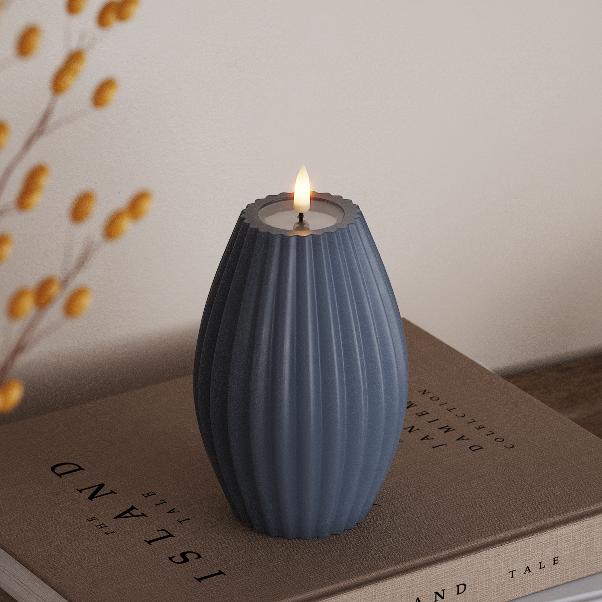 Deluxe Homeart Φωτιστικό αυλάκωσης LED D 10 x Υ 15 cm Παγωμένο μπλε Φως αυλακιού LED 3