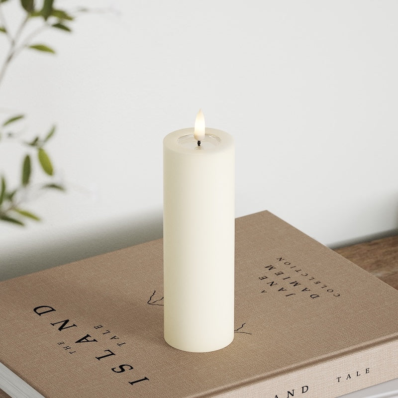 Deluxe Homeart LED blokové světlo Ø 5 x 15 cm Krémová