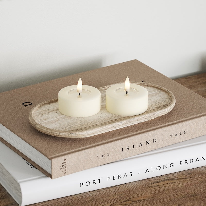 Deluxe Homeart Ρεσώ LED Jumbo 2 τεμ. (Μεγάλο) Ανοιχτό ροζ