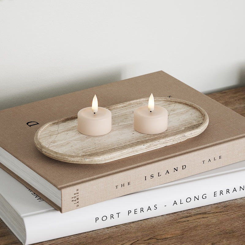 Deluxe Homeart LED Fyrfadslys 2 stk. Rose