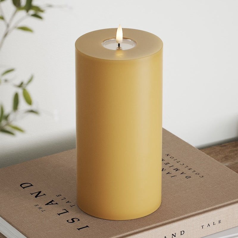 Deluxe Homeart Φωτιστικό μπλοκ LED Ø 10 x 20 cm Κάρι