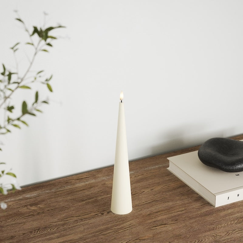 Deluxe Homeart Kužel světla D 5 x V 28 cm Bordó