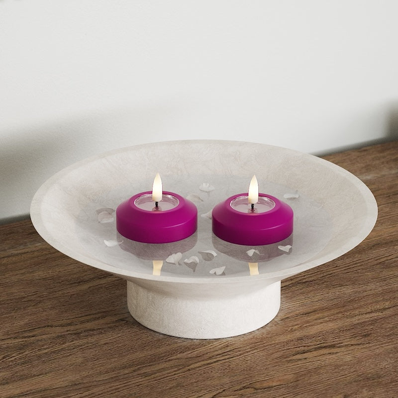Deluxe Homeart LEDs Vela flutuante Ø 6,1 cm (2 unid.) Violeta