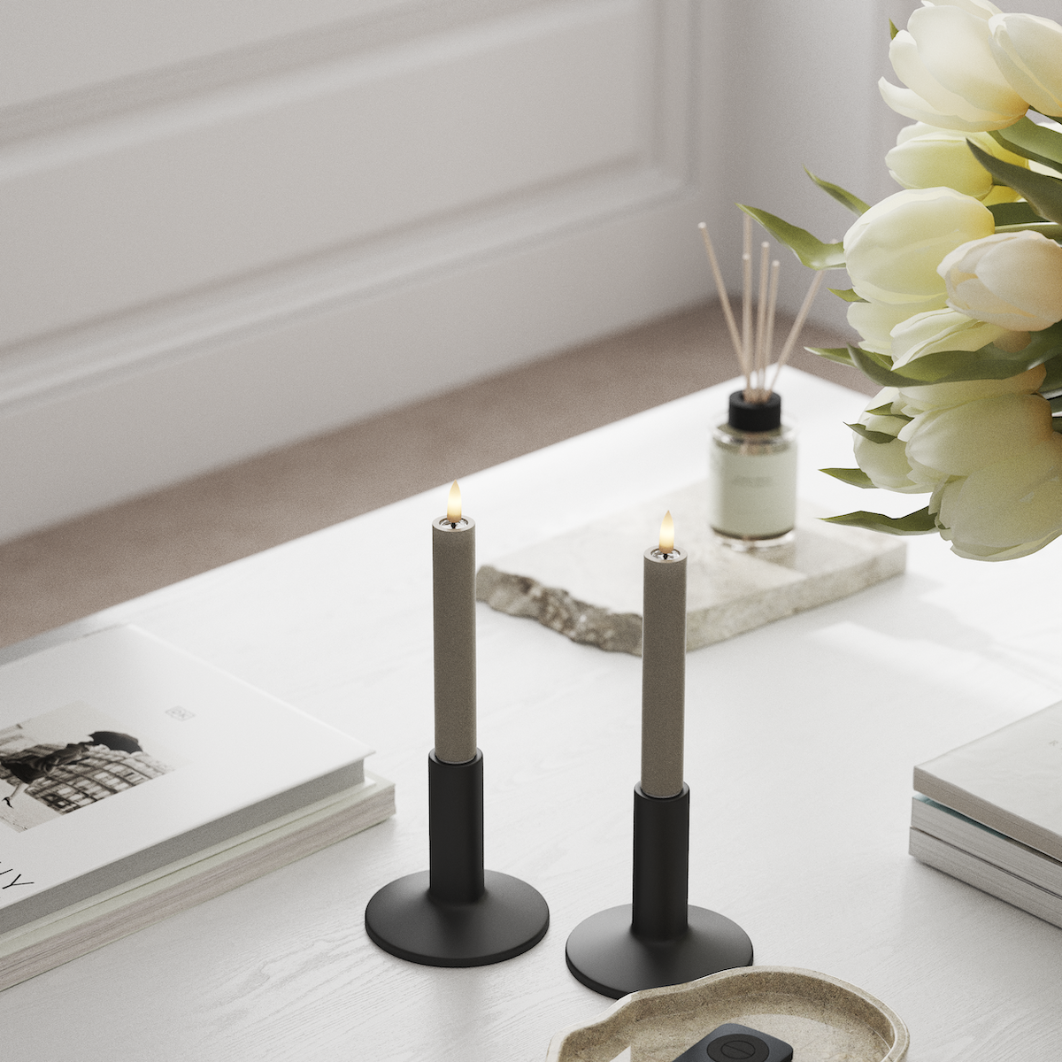 Deluxe Homeart Korunka LED 2 ks, Ø 2 x 15 cm Písková LED korunkové světlo 1