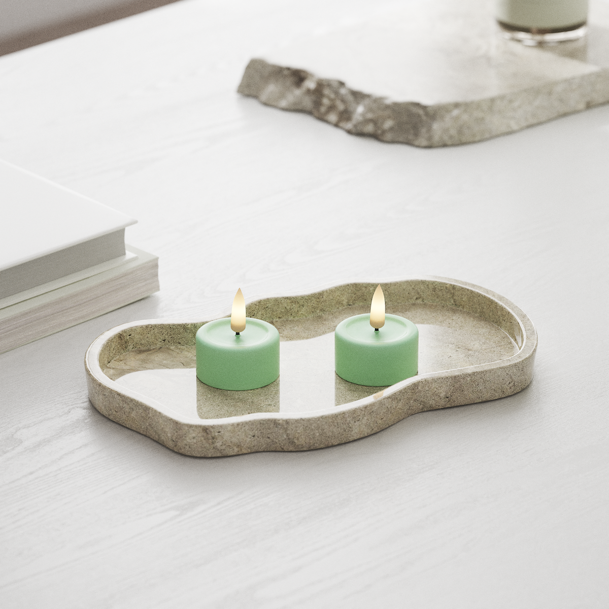 Deluxe Homeart Φωτιστικό τσαγιού LED 2 τεμ. Μέντα Φωτάκι τσαγιού LED 1