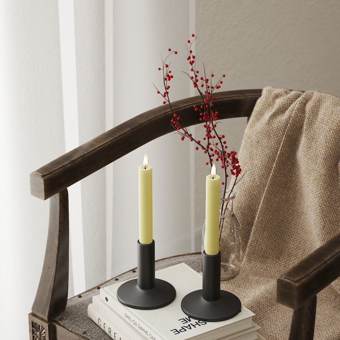 Deluxe Homeart LED Crown valgusti 2 tk, Ø 2 x 15 cm Helekollane LED-kroonvalgusti 4