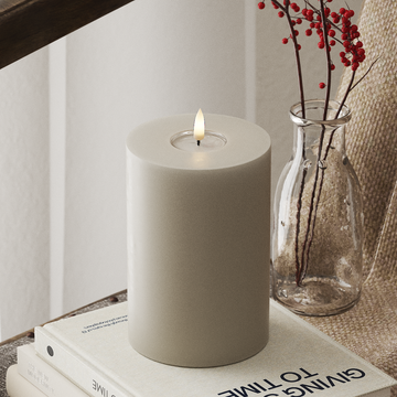 Deluxe Homeart LEDs Vela pilar Ø10x15cm Areia LEDs Vela pilar 4
