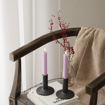 Deluxe Homeart Korunka LED 2 ks, Ø 2 x 15 cm Levandulová LED korunkové světlo 4