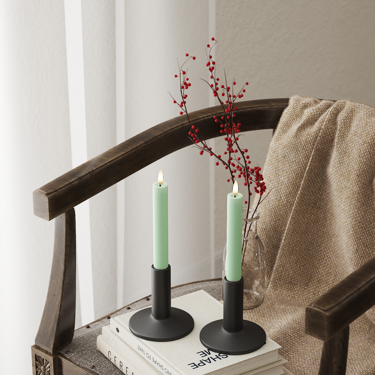 Deluxe Homeart Korunka LED 2 ks, Ø 2 x 15 cm Mátová LED korunkové světlo 4