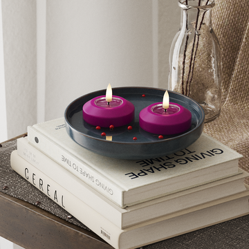 Deluxe Homeart LEDs Vela flutuante Ø 6,1 cm 2 peças Violeta LEDs Vela flutuante 4