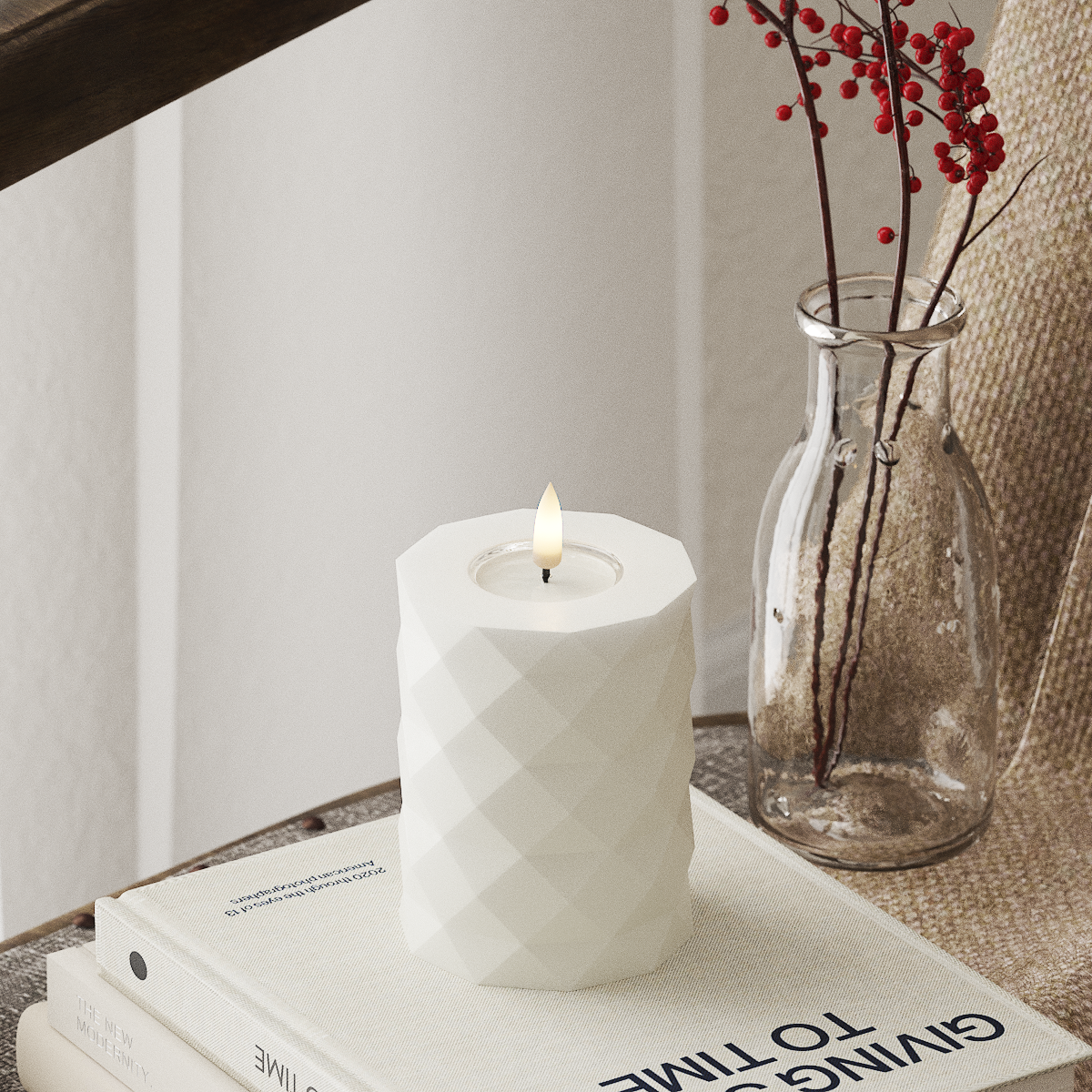 Deluxe Homeart Square LED plokkvalgusti Ø 7,5 x 10 cm Valge LEDid Square 4