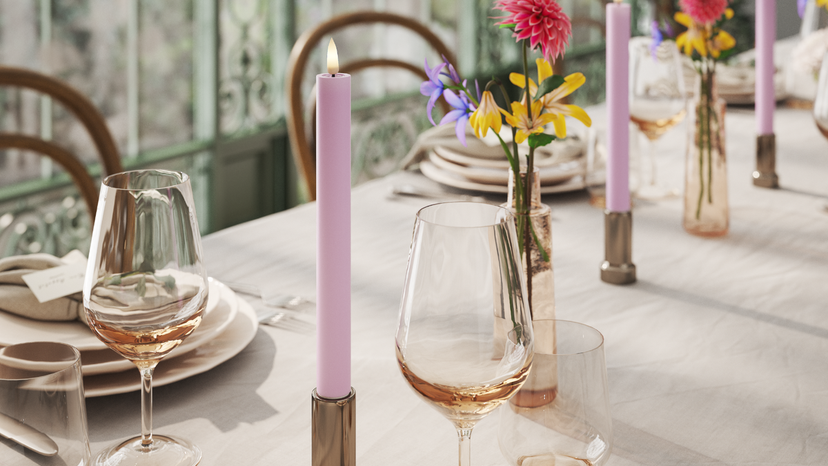 Naturlig tro LED Kronelys med Wetlook ™ Design
