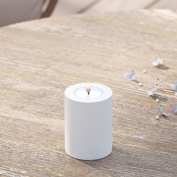 Deluxe Homeart Välis-LED plokkvalgusti Ø 7,5 x 10 cm Valge LED välisvalgusti plokivalgusti 2