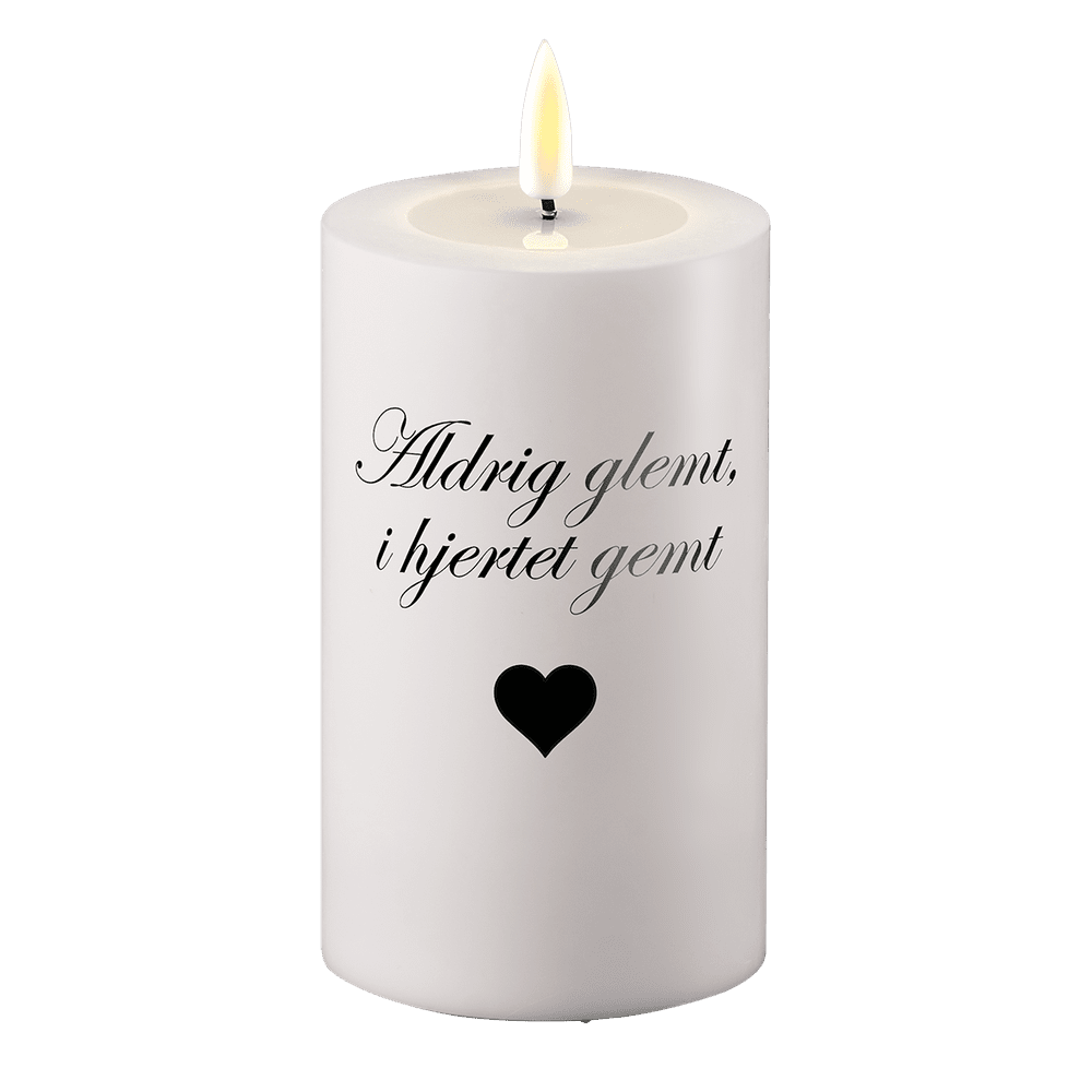 LED Grave light Nikdy nezapomenuto v srdci uloženém Deluxe Homeart 1