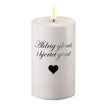 LED Grave light Nikdy nezapomenuto v srdci uloženém Deluxe Homeart 1