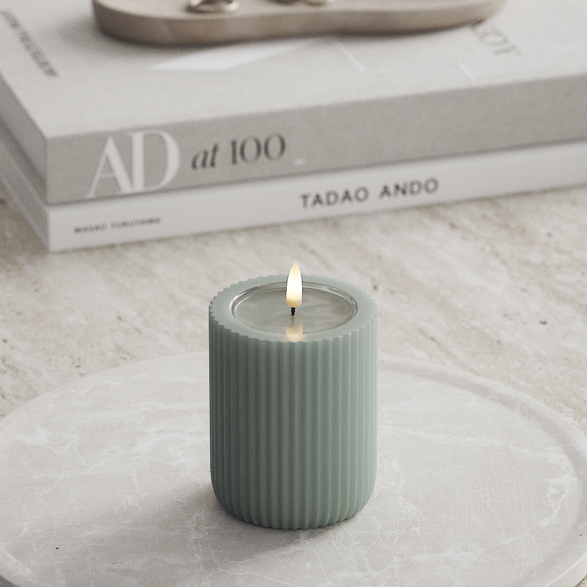 Deluxe Homeart Unique Φωτιστικό αυλάκωσης LED D 8 x 10 cm Φασκόμηλο πράσινο unique φως αυλάκωσης 1